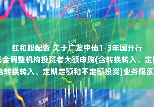 红和股配资 关于广发中债1-3年国开行债券指数证券投资基金调整机构投资者大额申购(含转换转入、定期定额和不定额投资)业务限额的公告